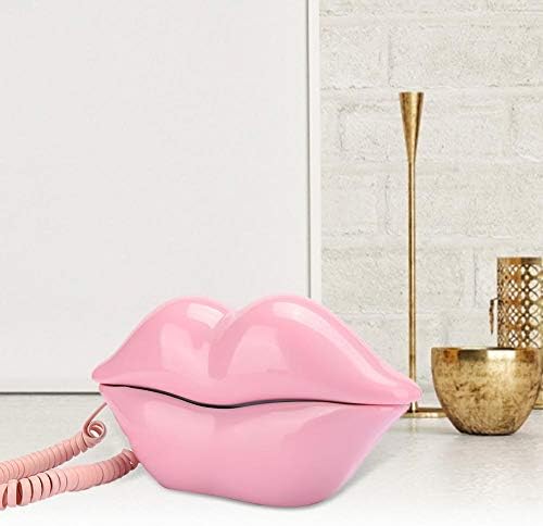 Телефонски телефон - Европски стил Домашен телефон Модерен розов усни форма на фиксна линија