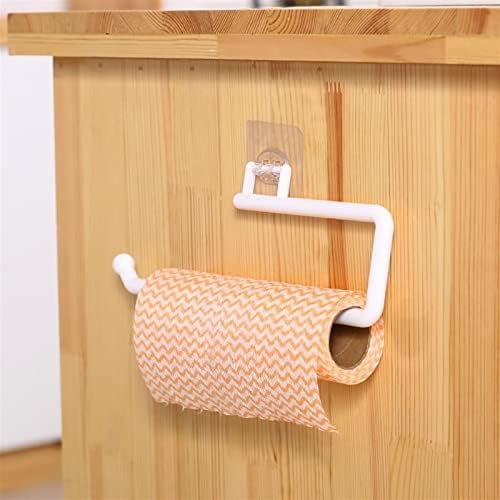 Држач за хартиена крпа за закачалка за бања, закачалка пластична хартија ролна, монтиран за складирање на пешкири за складирање