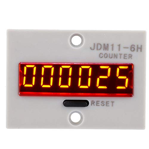 6 цифри Електронски бројач, броење LED дигитален дисплеј Контра -реле за не -напонски бројач за различни броеви на влез на сигнал магнетски
