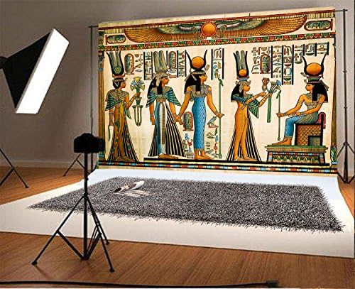 LFEEY 5x3ft Богови На Египет Позадина За Фотографија Египетски Декор Древна Египетска Митологија Сфинга Египет Пергамент Хиероглифска Фото Позадина
