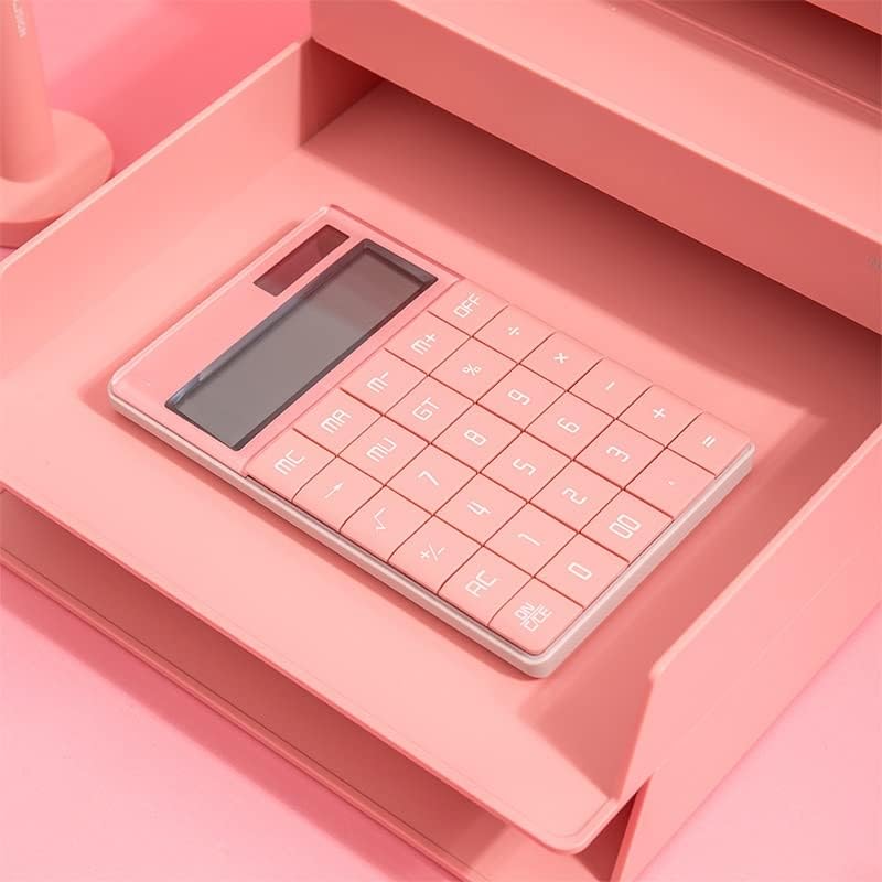 Calculator XWWDP 12-цифрен дисплеј големо копче Калкулатор за финансиски канцеларии со голем екран со двојна моќност Преносен калкулатор