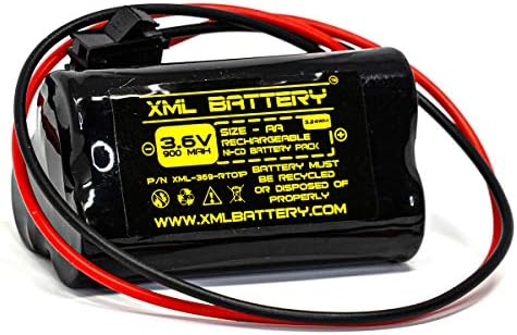 XML Battery Unitech AA900MAH ELB-B001 ELBB001 3.6V 900MAH NI-CD Замена на батеријата што може да се надополнува за излезниот знак за итни