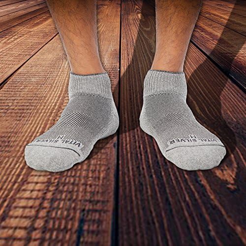 ВИТАЛНО САЛВЕО-Мека Необврзувачка Беспрекорна Циркулација Дијабетични Чорапи-Краток Глуждот