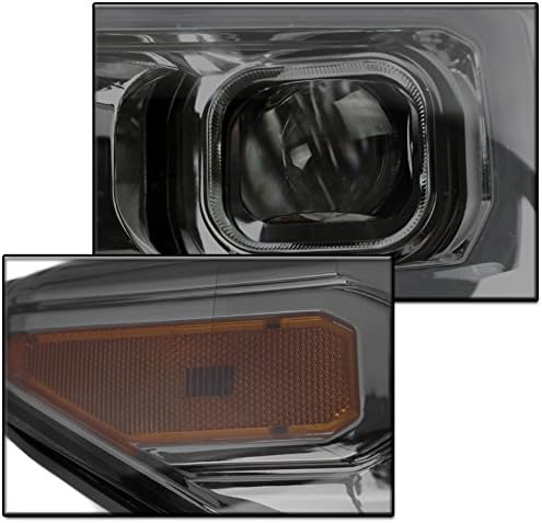 ZMAUTOPARTS LED Секвенцијален Сигнал Проектор Чад На Фаровите +Бел DRL Компатибилен со -23 Toyota Tacoma TRD|Ограничен
