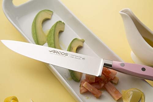 Аркос Ривиера Роуз готвач нож 8-инчен фалсификуван не'рѓосувачки челик збогатен со азот