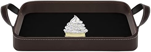 Конус за сладолед Декоративна кожна лента Трајни десктоп складирање Класичен сервис за сервисирање со рачки
