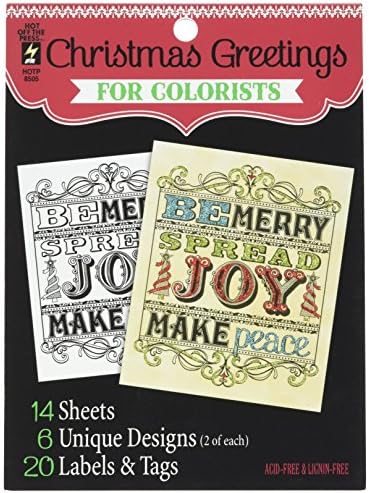 Hotешка од печатот за Божиќни честитки за боење на боење, 5 „од 6“