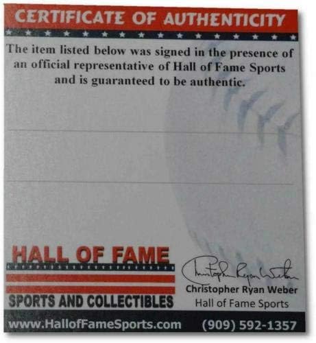 Стив Лајонс Психо потпиша автограмиран МЛБ Бејзбол Лос Анџелес Доџерс Коа - Автограм Бејзбол