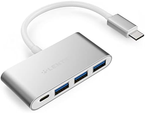 LENTION 4-во-1 USB-C Центар со 3 USB 3.0 И Тип C Испорака На Енергија Компатибилен 2023- MacBook Pro 13/14/15/16, Нов Mac Воздух/Површина,