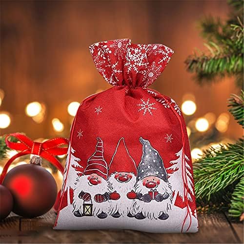 Украсно Стакло Божиќни Торби За Подароци Торби За Завиткување Подароци Торби За Божиќни Добрите Торби За Божиќна Забава Торби За Завиткување Подароци