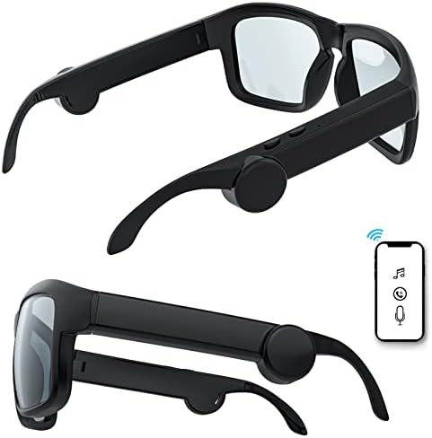 Интелигентни Bluetooth Очила за Сонце, Гласовна Контрола &засилувач; Отворено Уво Стил Паметни Очила Слушаат Музика &засилувач; Повици Со Јачина