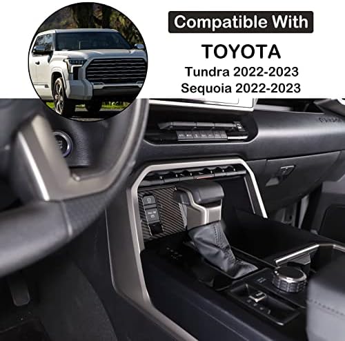 Централна електронска рамка за копче за рачно сопирачки, компатибилен со Toyota Tundra Sequoia 2022-2023 Централна конзола Електронски