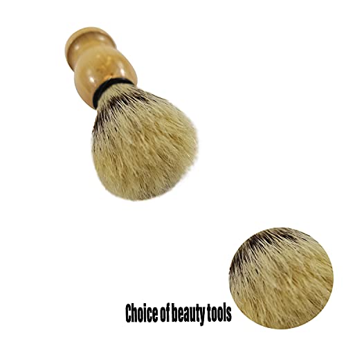 Четка за бричење за чистење На Мажи-рачка од цврсто дрво-дизајнирана за најдобро бричење во животот, погодна за безбедносни жилети, жилети