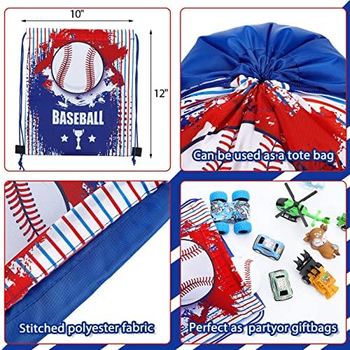Јиндер 24 Еез Бејзбол Чанти Чанти За Добрите Бејзбол Торби За Лекување Торби За Подароци Бејзбол Тематската Забава Ги Фаворизира Чантите Чанти