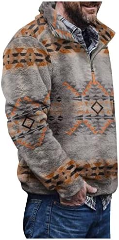 Машки Џемпери И Пуловери Поло Со Џебови Копчиња Ацтечки Забавни Џемпери Удобни Топли Врвови За Пуловери За Мажи Зима