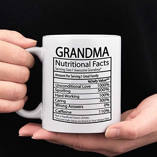 Факти за исхрана на баба Cabtnca кригла баба подароци чаша мајки ден подароци за баба кафе кригла за роденденски подароци за