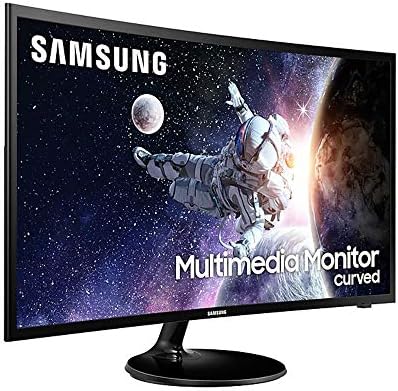 Samsung 2020 Премиум Закривен 32 Инчен FHD МУЛТИМЕДИЈАЛЕН LED Монитор, HDMI, Звучник, Црн + NexiGo 4k HDMI Кабел