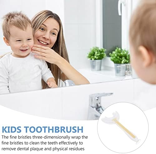 Детска детска четка за заби мека силиконска четка за четка за четка за цела уста за обука на уста орално чистење на забите за мали деца и деца