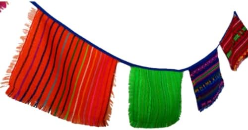 Мексикански банер за ткаенини, мексикански знамиња за завиткување ткаенини, тела ацтека, Шарена племенска бохо ткаенина венец,