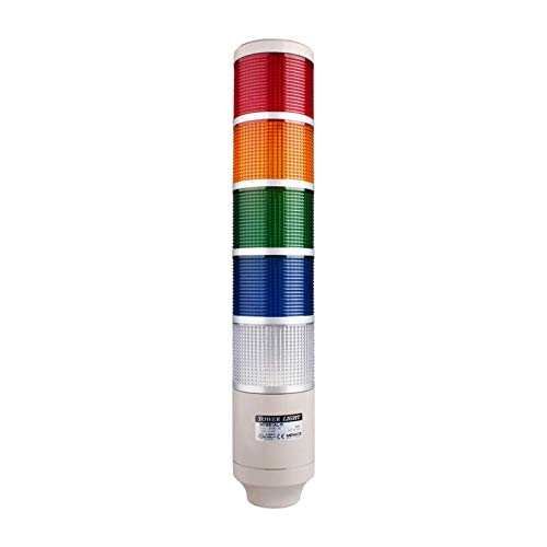 MT8B5AL-RIGBC, LACKE LIGHE LIGHT, 85мм црвена/жолта/сина/чиста боја 5 оџак, стабилно, столб за монтирање на беж, 25 преиспитано, блескаво,