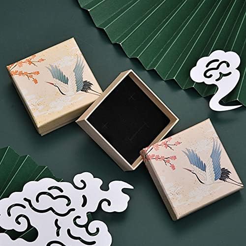 Bybycd накит кутија гроздобер преносен пакување за пакување за пакувања за пакување на кутии од сливи кран кинески стил накит