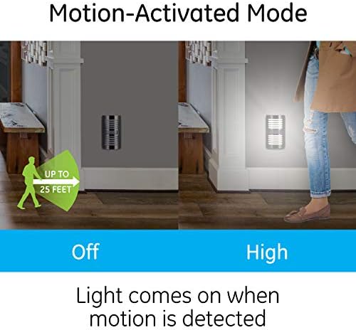 Ge дома Електрични LED Сензор За Движење Ноќно Светло, приклучок, 40 Лумени, Топло Бело, 2 Пакет &засилувач; Сензор Ноќно Светло, Движење-Изберете 25ft Откривање, приклучок
