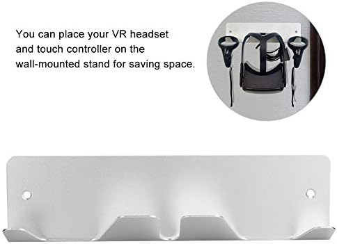 Држач за слушалки, монтирање на wallидови VR, цврсто, издржливо, погодно за HTC Vive/PlayStation VR/Oculus Rift S/Oculus Quest VR слушалки и контролор на допир