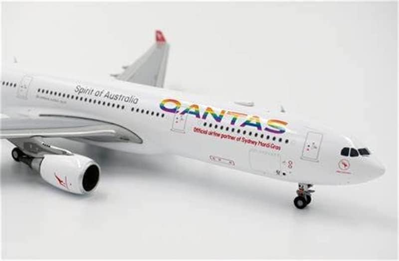 JC Wings Qantas за Airbus A330-300 VH-QPJ Spirit of Australia Rainbow Roo Livery 1/400 Diecast Aircraft претходно изграден модел