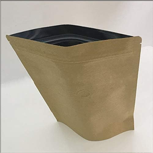 250гр 8оз Крафт Хартија Застанете Патент Торбички Вреќи За Кафе Торбички За Кафе Со Вентил