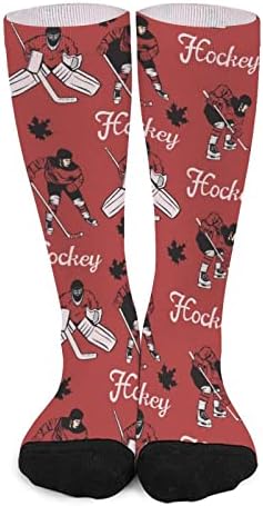 Канадски хокеј играчи печати чорапи за појавување на бои Атлетски колени високи чорапи за жени мажи