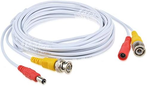 Kybate White 65ft BNC продолжен кабел за кабел за SWANN SWPRO-540 дневна ноќна камера