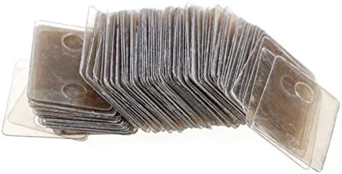 Мика изолаторски лист luorng 100pcs to-220 природен транспарентен правоаголник форма на мика изолаторски листови со дупка, медика за мика плочки,