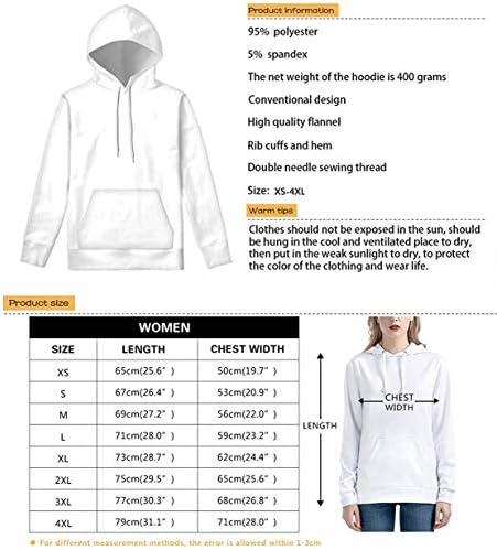 InstantArts Active Active Holdies Polyester Loose Hoodie Sweatshirts Soft Strighty Pullover Tracksuits, XS-4XL