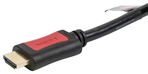 Моноприс Изберете Серија Активни Голема Брзина HDMI Кабел, 4K @ 24hz, 10.2 Gbps, 28AWG, CL2, 25ft, Црна