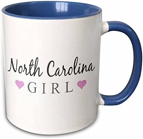 3DROSE Северна Каролина Девојка - Гордоста на домашната држава - САД - Соединетите држави на. - чаши