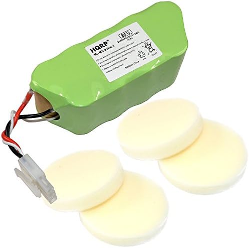HQRP батерија и филтри за пена од 4 пакувања компатибилни со ајкула SV1106N SV11O6N навигатор слободен стил безжичен вакуум