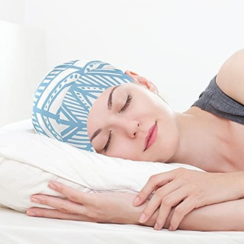 Череп капа за спиење Работа капа за капакот на заби за жени сина лента геометриска гроздобер капа за спиење работна капа за