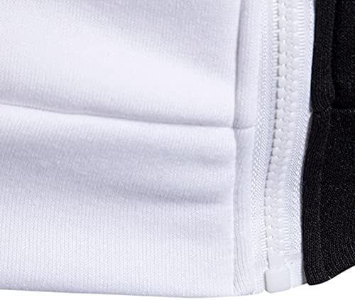 ADSSDQ Отворена долга ракав модерна јакна Човек Зимски одење по зип удобност јакна Тенка графичка мека кошула со качулка5555