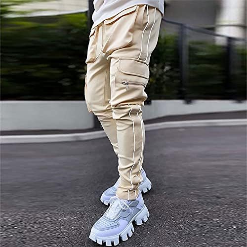 Менс џогери панталони тактички патеки хареми џемпери мода улична облека техничка облека хип хоп влечење карго панталони
