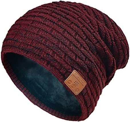 Зимски зимски топли слушалки за бенефи капа за жени, Bluetooth музичка капа, женска девојка подарок топла бена капа за трчање пешачење