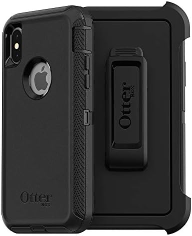 OtterBox iPhone Xs И iPhone X Бранител Серија Случај-ЦРНА, солиден &засилувач; трајни, со заштита пристаниште, вклучува футрола