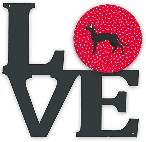 Богатствата НА каролина CK5667WALV Ориентални Кратка Коса 1 Мачка Љубов Метал Ѕид Уметнички Дела Љубов, Црвено,