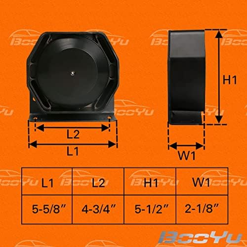 BooYu 200w Компактен СО Високи Перформанси На ГОДИШНО Ниво Сирена Рог Звучник [Ултра Тенок] [8 Оми] [125-135 dB] [IP66 Водоотпорен] [Способен