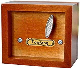 Музичка кутија Youtang, дрвена музичка кутија со ринестон, музички играчки, мелодија: сина Дунав