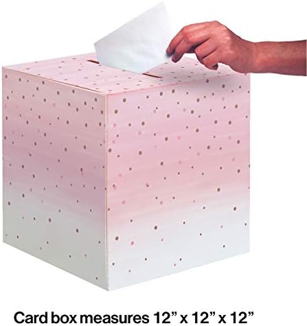 Креативна Конвертирање Роза Цел Ден Картичка Кутија, 12 х 12, Розова Омбре