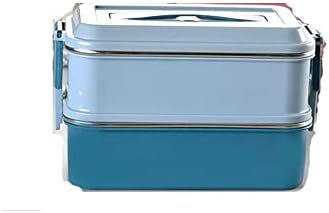 ТРЕКСД 304 кутија за ручек од нерѓосувачки челик двослојна кутија за свежо чување кутија за ручек работник студенти пренослив изолациски
