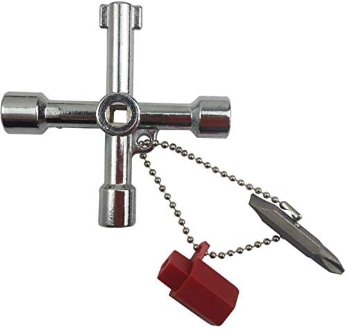Универзална алатка за комунални услуги на Липерс 4 пат, водовод за водовод, водовод мулти -вкрстено клуч Триаголник Алатка за вкрстени клучни клучеви