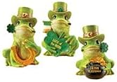 Колекции итн. Св. Патрикс ден ирски фигурини на седници на жаби - сет од 3