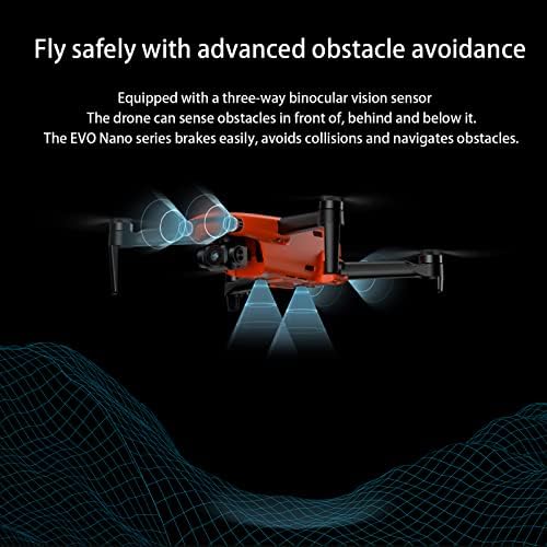 Autel Robotics Evo Nano Drone 249g Ultralight Drone Drone, 28 минути време на летање, 1/2 инчи CMOS, 4K анти-тресење камера со 3-оски