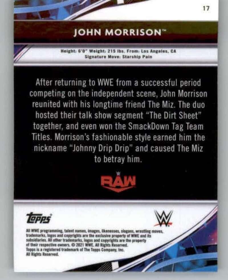 Johnон Морисон 2021 Топс најдобрите 17 nm+ -mt+ WWE борење